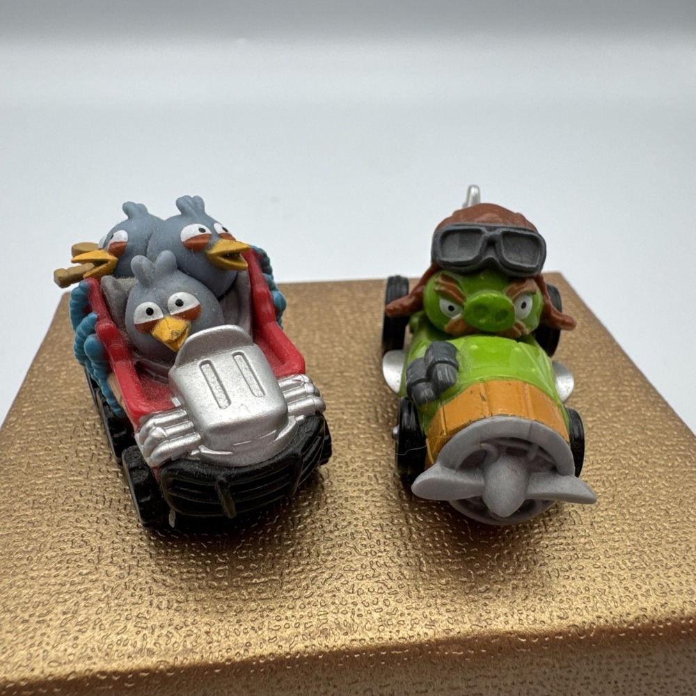 Angry Birds Go! Go-Cart Vehicle RacerRare Telepods Car Blue Birds Green Pig